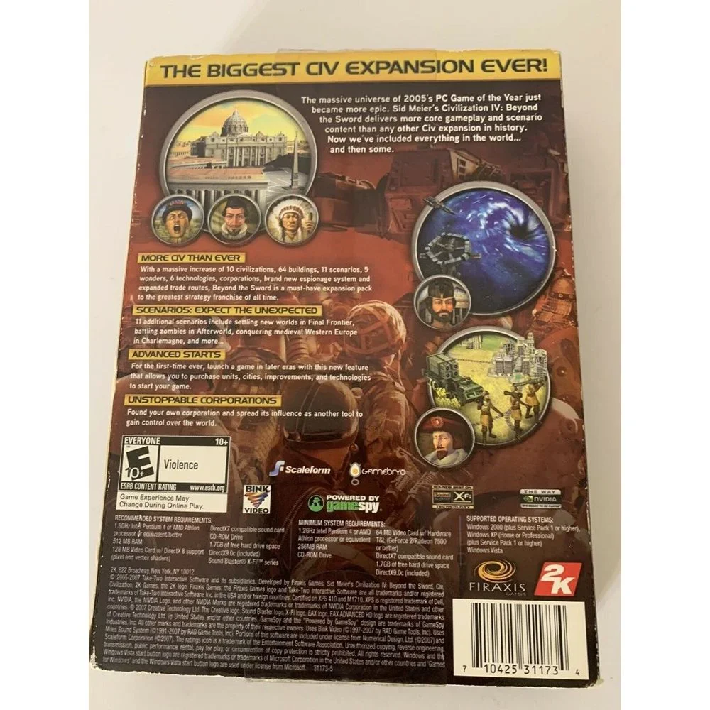 Sid Meier's Civilization‎ IV Beyond the Sword Expansion Pack